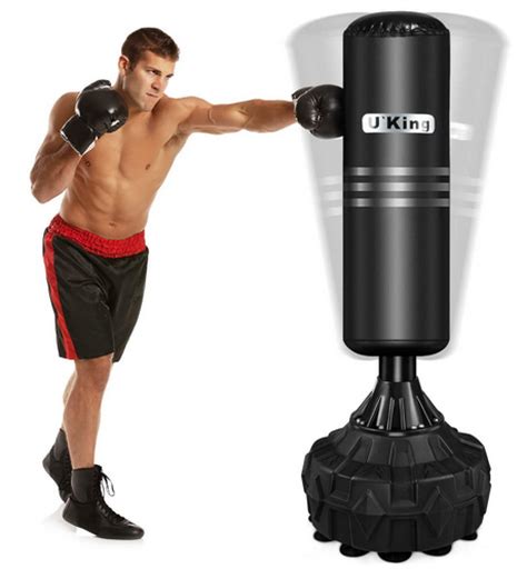 100-pound punching bag training