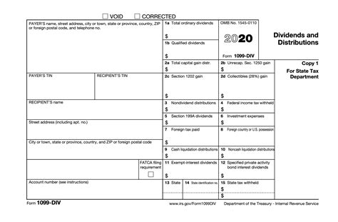 1099-DIV Form Example