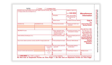 Filling Out the 1099 Form