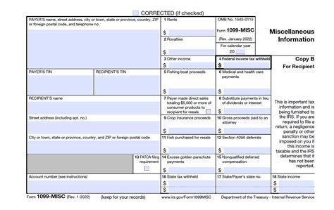 1099 Form Record Keeping