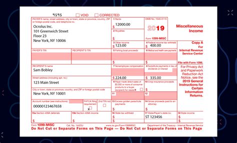 1099-MISC Form Example