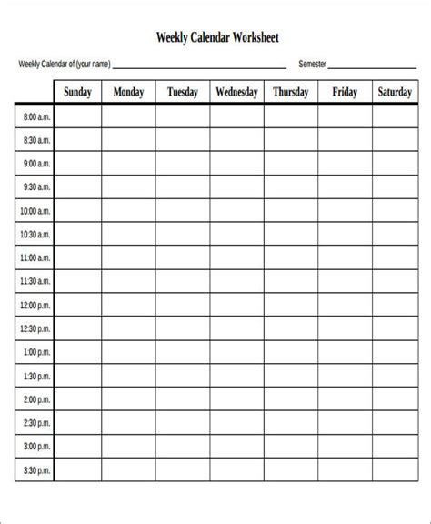 Example of 18-week school calendar