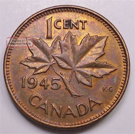 1945 Canadian Penny Collection