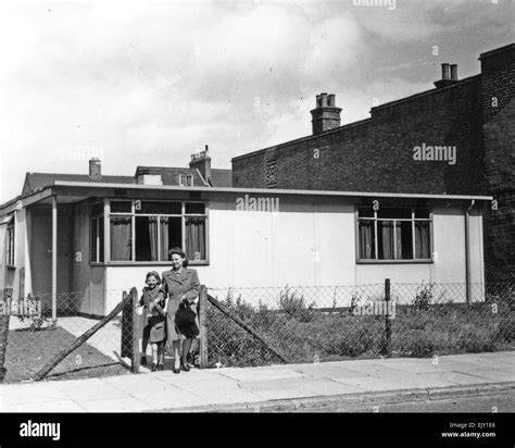 A photo of 1945-era housing