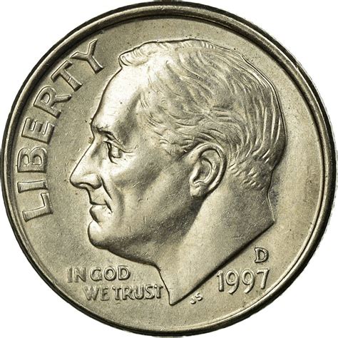 1997 P Dime Obverse