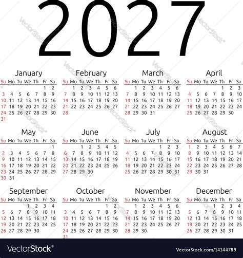 2027 calendar image 1