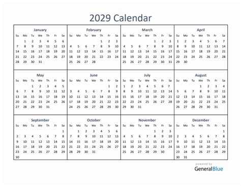 2029 calendar year predictions