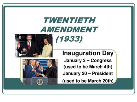 20th Amendment Calendar Picture