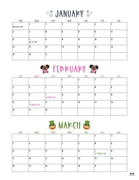 3-Month Calendar Tips