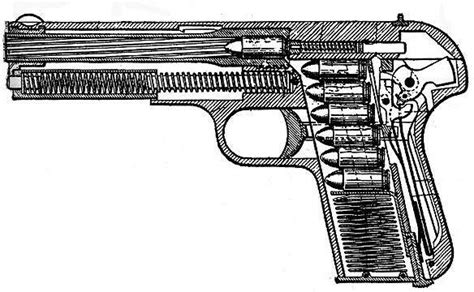 32 Auto pistol cross-section