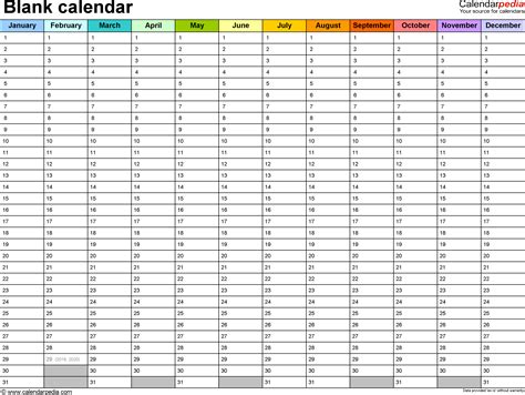 365-day calendar example