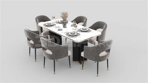 3D printable dining tables