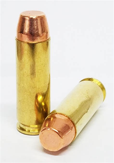 A comparison of the.44 Automag and.44 Magnum cartridges