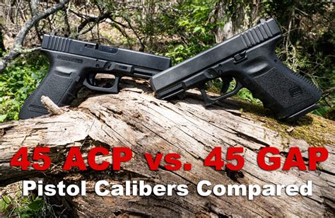 45 GAP vs 45 ACP comparison chart