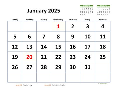 5 January 2025 Calendar App