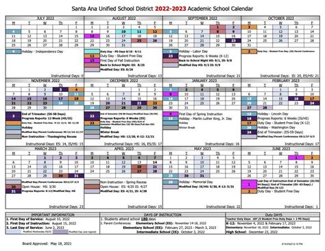 Customizing the 5 Sausd Calendar