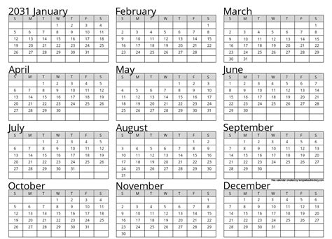 5 Ways to Utilize a 2031 Calendar