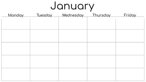 benefits of a 5-day week calendar