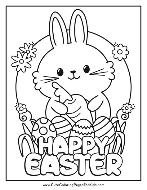 5 Easter coloring pages