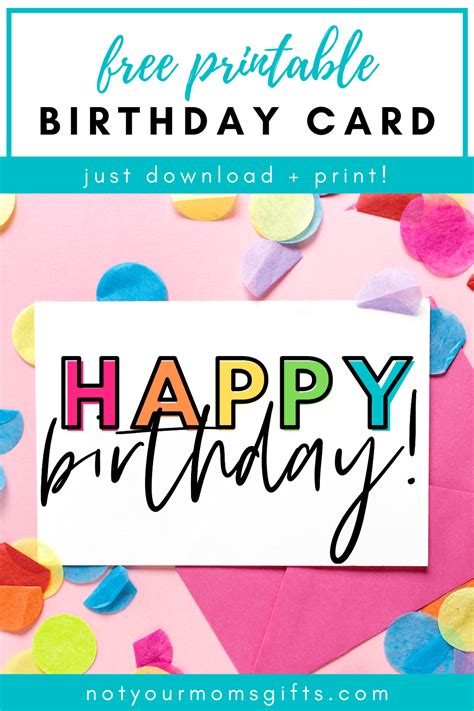 5 Free Printable Birthday Cards to Get You Started