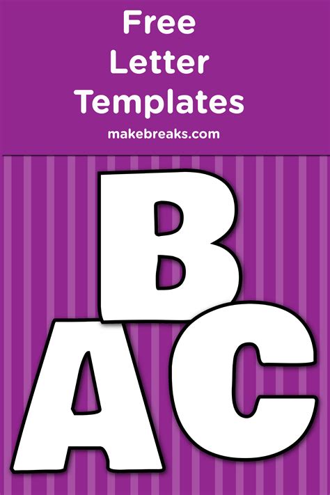 5 free printable letter templates