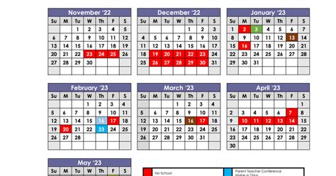 5 GCS Schools Calendar Implementation