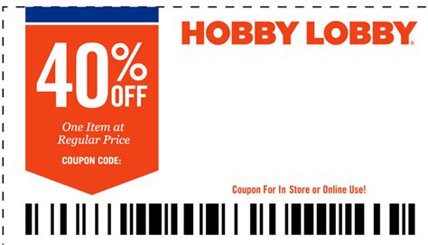 5 Hobby Lobby coupons