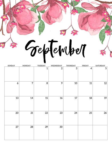 5 September Calendar Prints Benefits