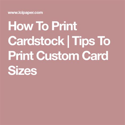 5 Tips for Working with Printable Cardstock