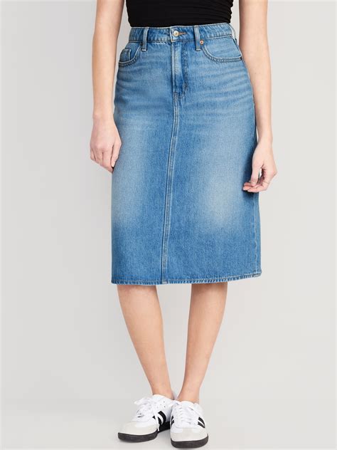 5 Ways to Style an Old Navy Jean Skirt