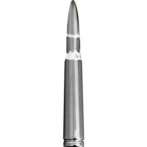 The unique shape of a.50 cal bullet