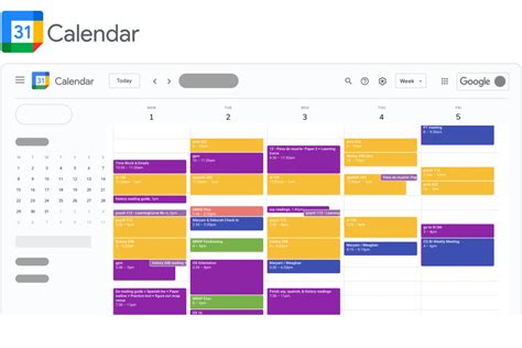 5 Gb Calendar Time Management