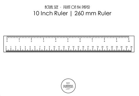 5 mm ruler printable for crafting