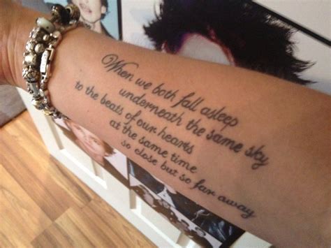 5SOS lyric tattoo