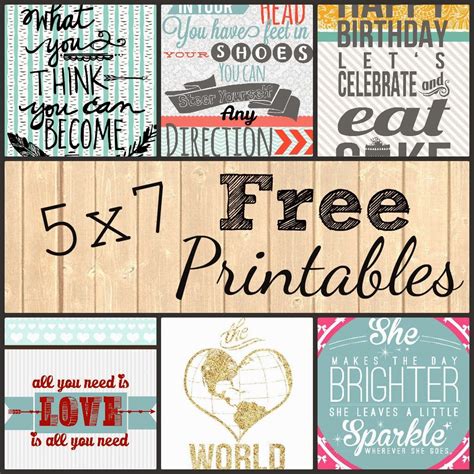 5x7 Printable Art Templates