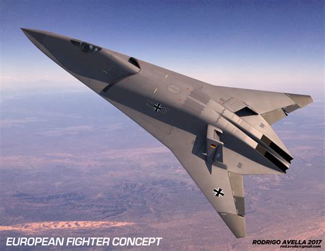 A conceptual illustration of a 6th generation fighter jet