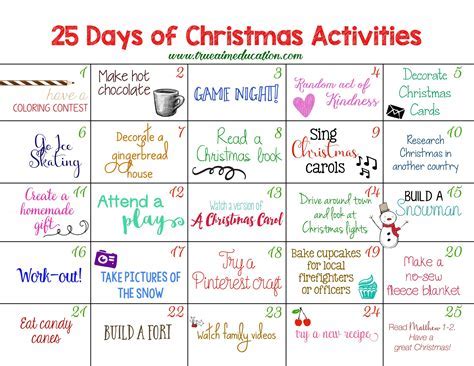 7-Day Advent Calendar Ideas