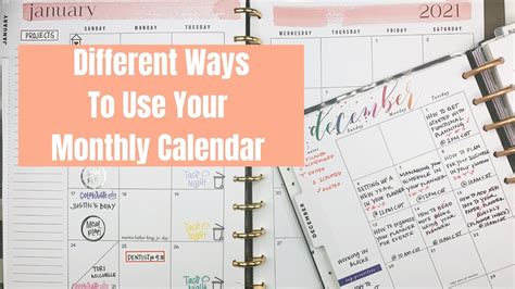 7 ways to use a calendar