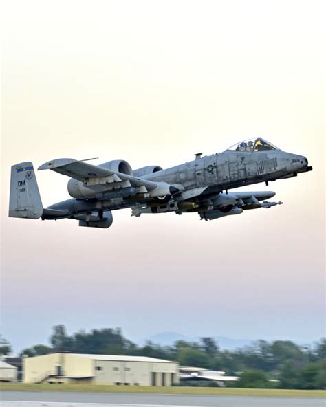 A10 Thunderbolt with precision-guided munitions