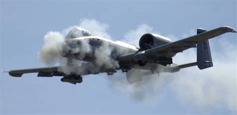 A10 Thunderbolt in upside-down flight