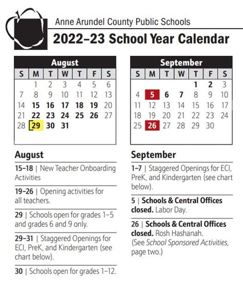 AACPS Calendar Image 1