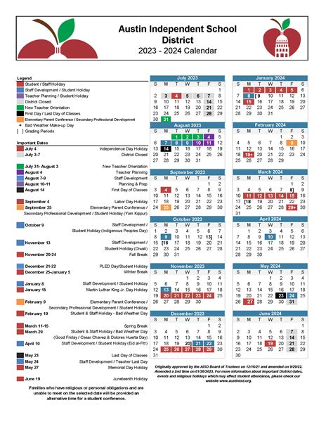 AISD Calendar Evaluation