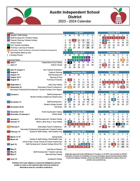 AISD Calendar Revision