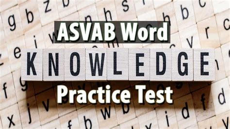 ASVAB Word Knowledge Practice Exams