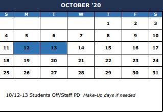 Academic Calendar