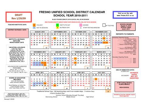 Academic Calendar Dates