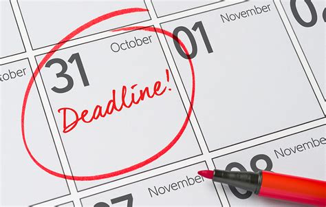 Academic Calendar Meeting Deadlines