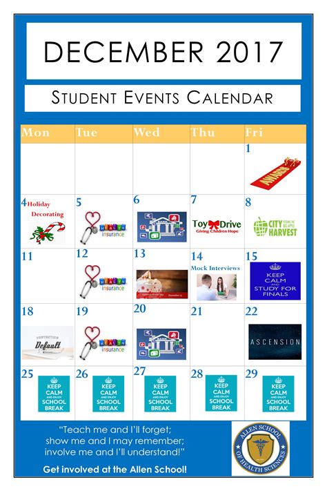 Academic Calendar and Campus Events