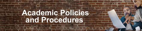 Description of Academic Policies