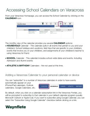 Accessing the Academic Calendar